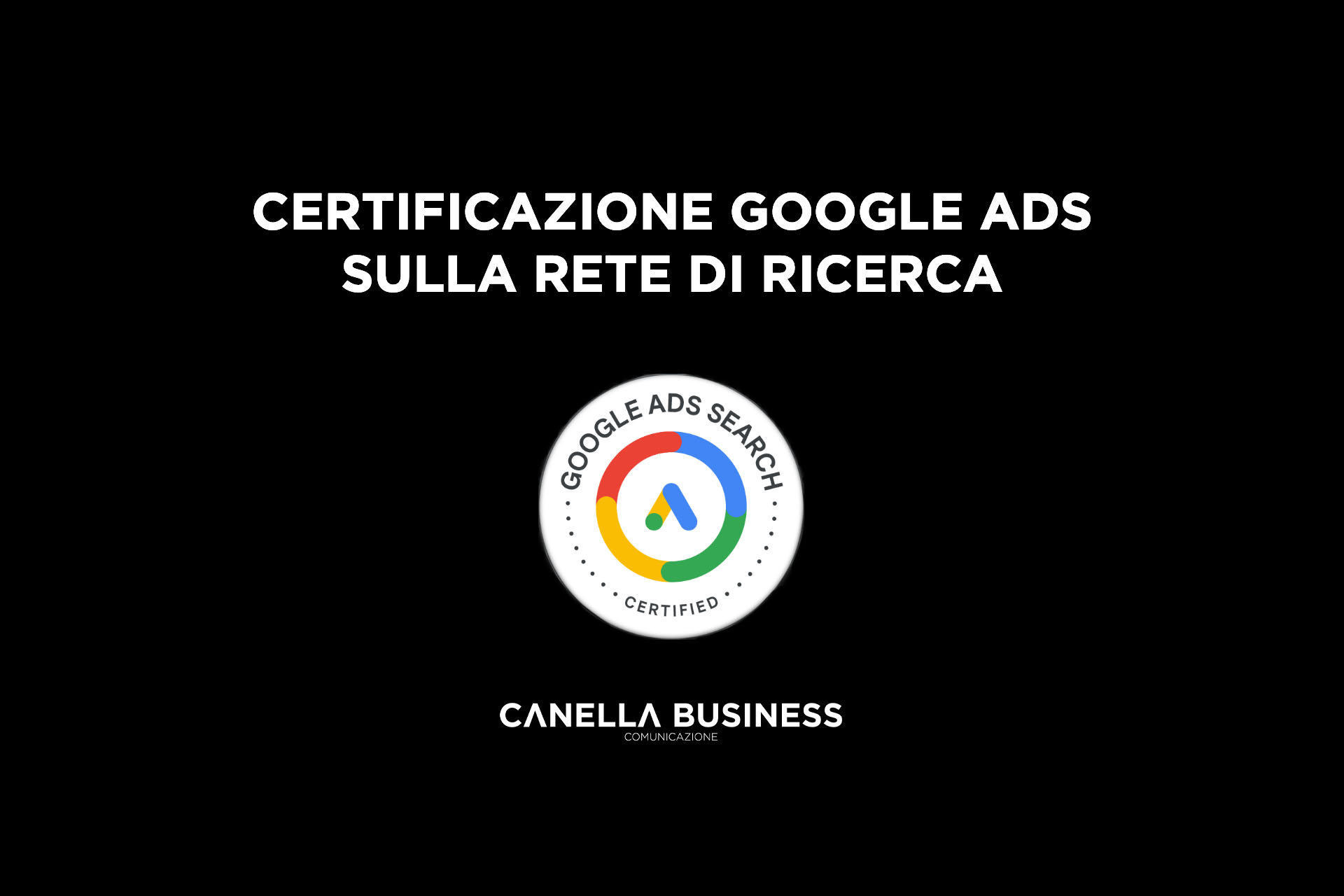Certificazione Google Ads sulla rete di ricerca
