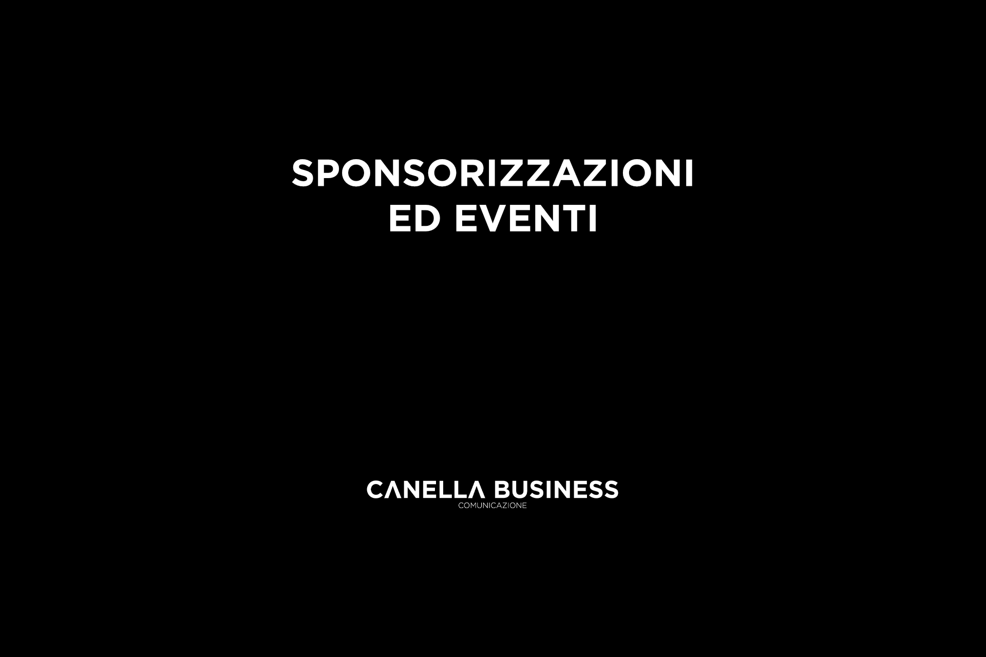 Sponsorizzazioni ed eventi