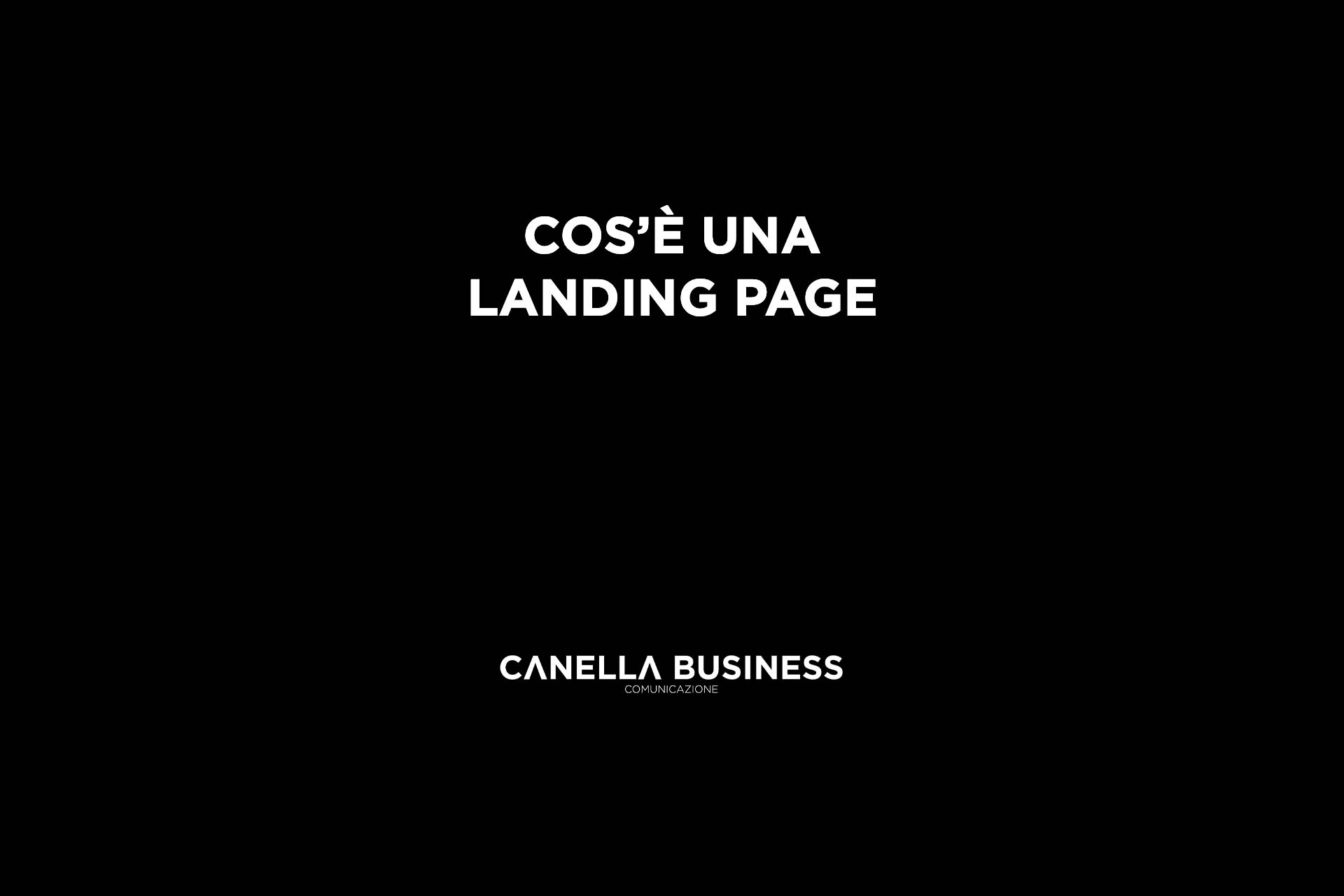 Cos'è una landing page?