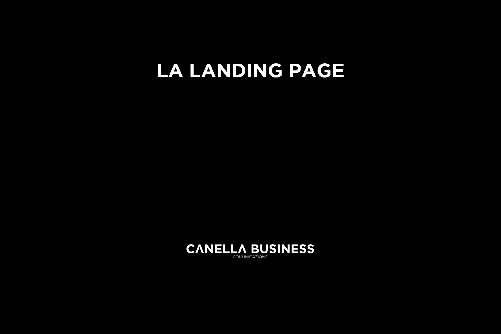 La landing page