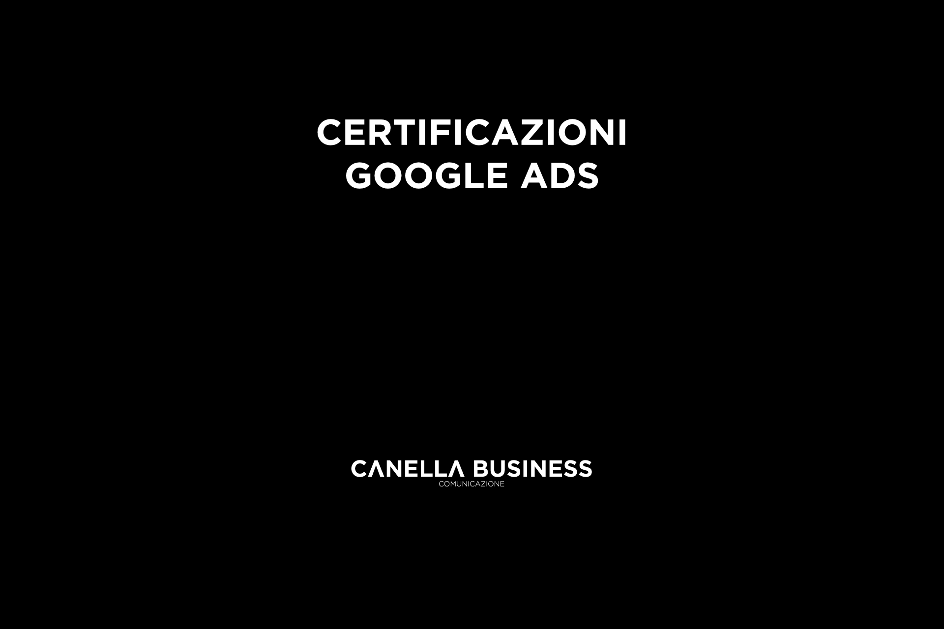 Certificazioni Google Ads