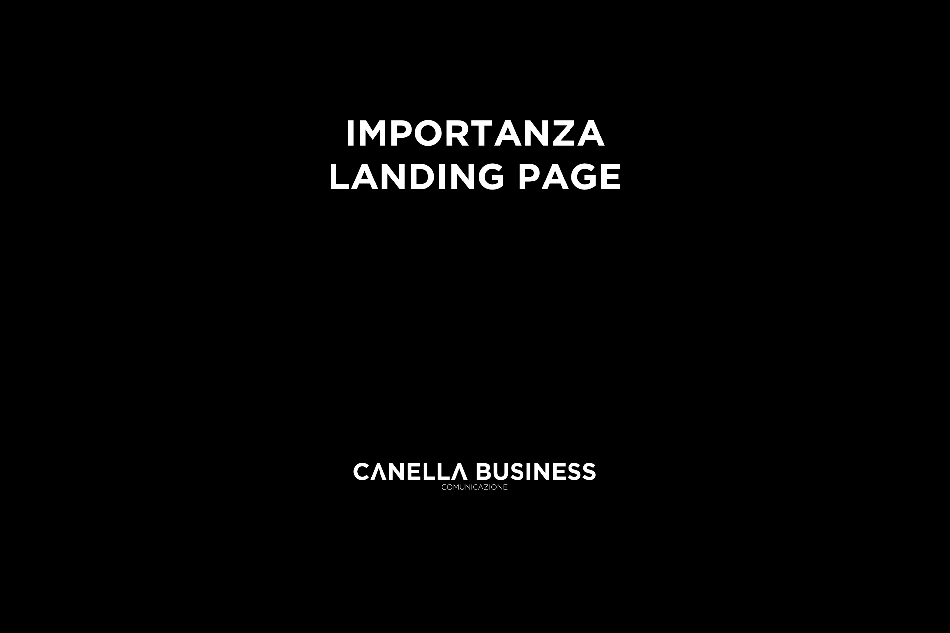 Importanza landing page
