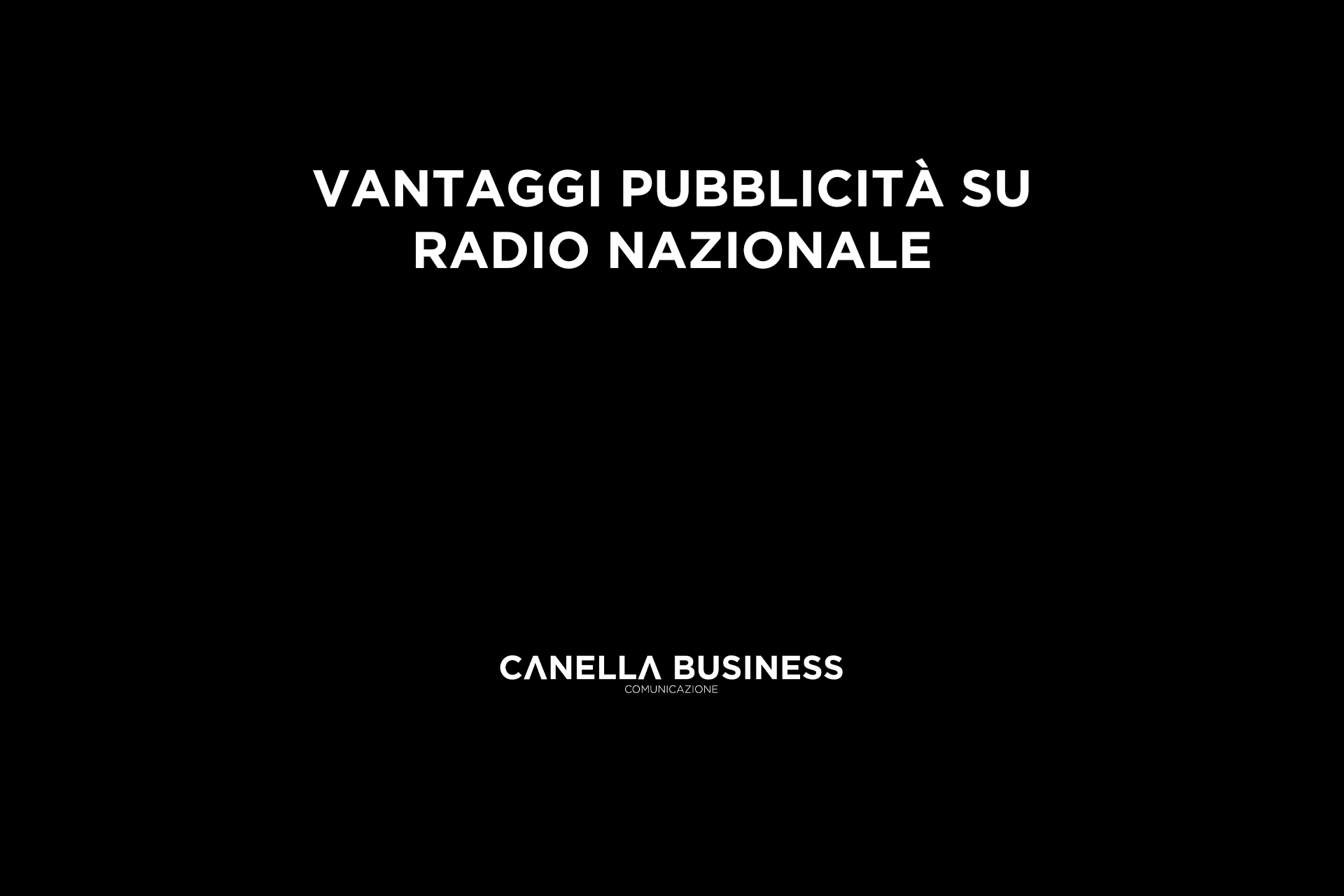 Vantaggi pubblicità radio nazionale