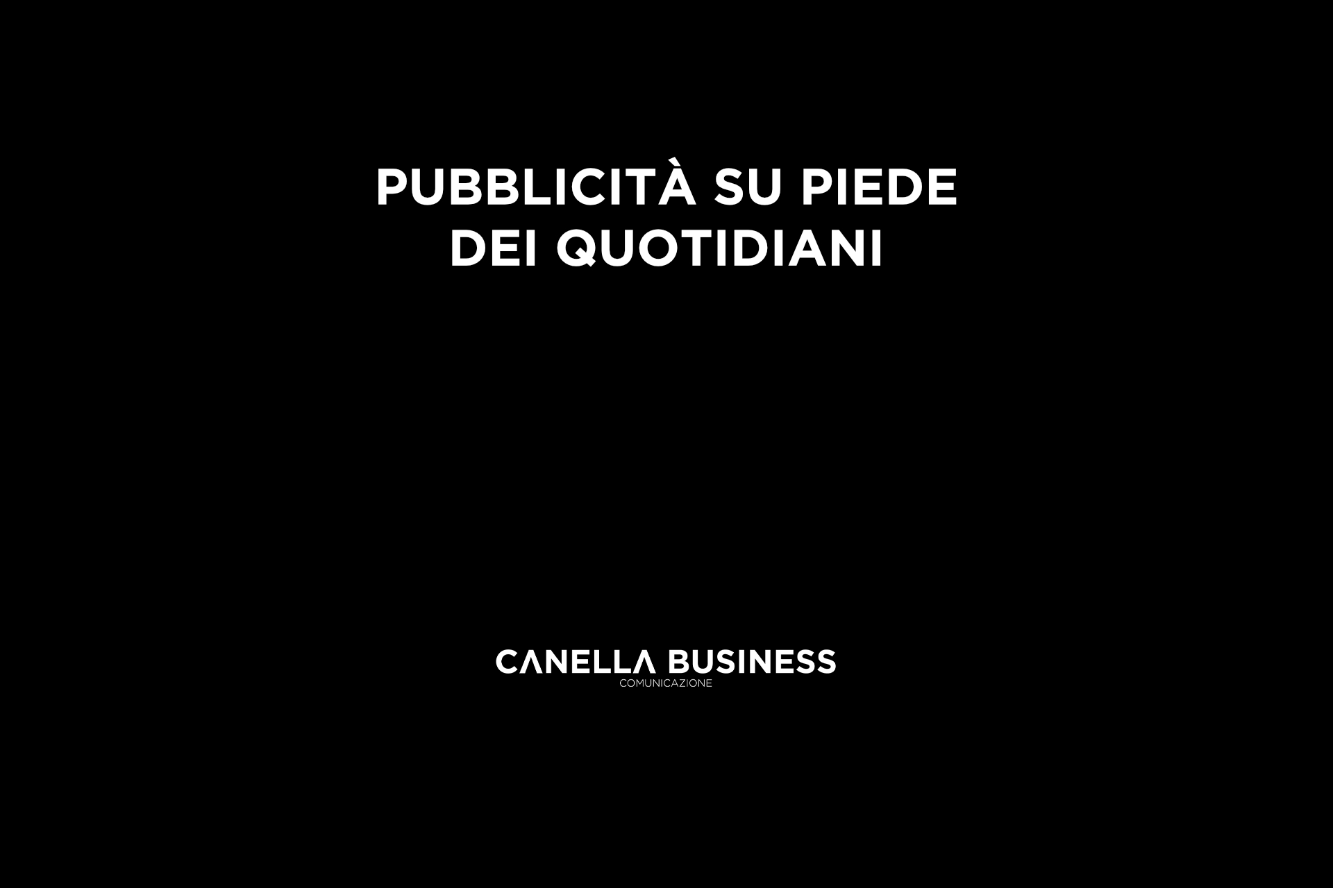 Pubblicità su piede dei quotidiani