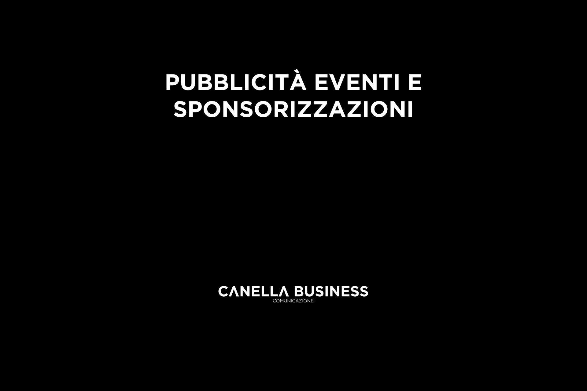 Pubblicità eventi e sponsorizzazioni