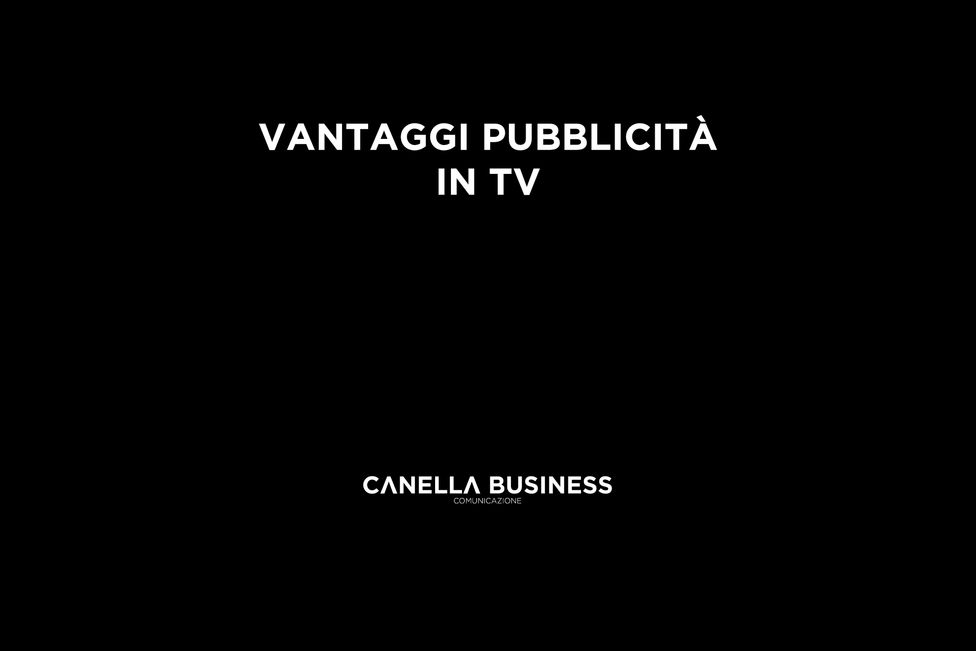 Vantaggi pubblicità in TV