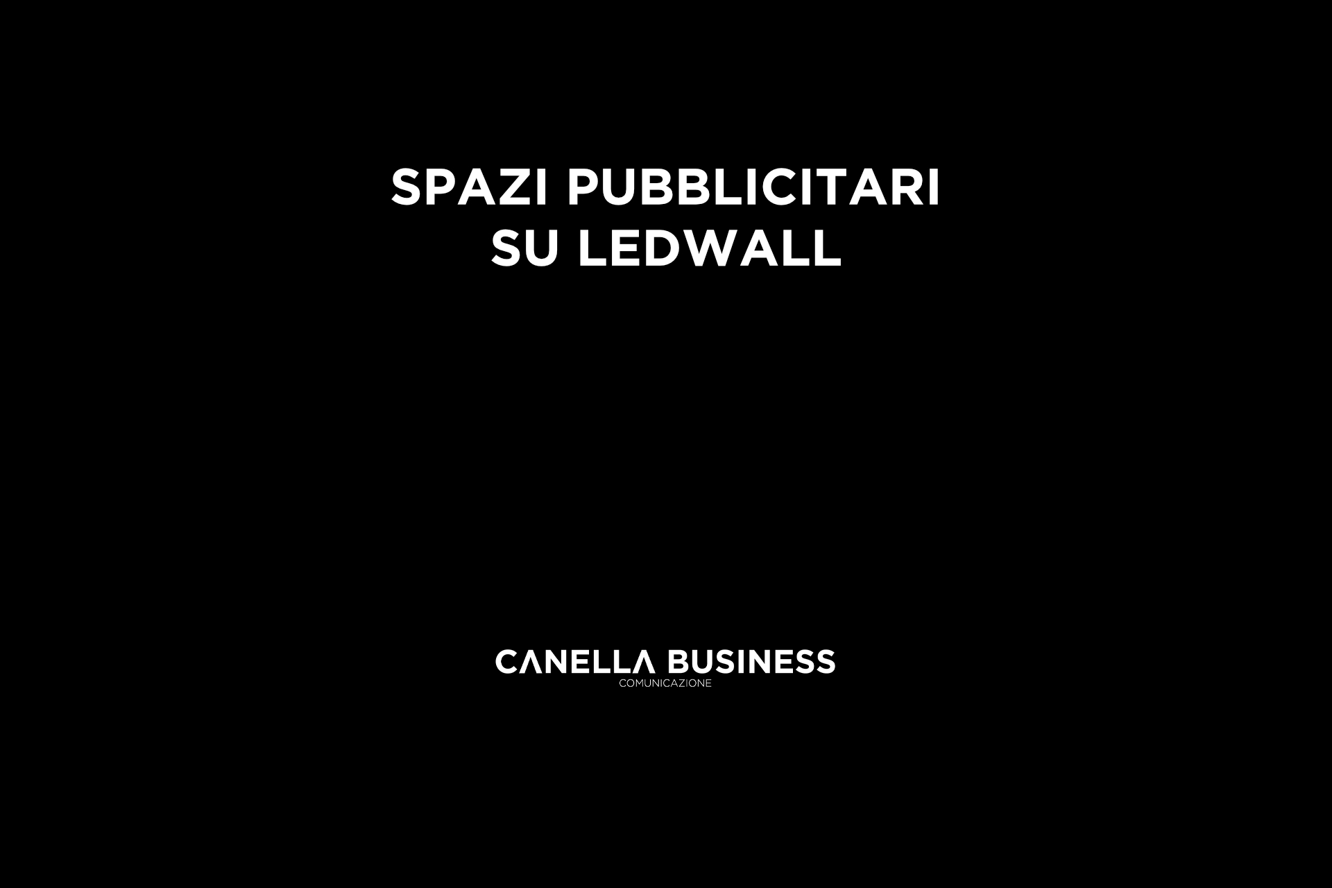 Spazi pubblicitari su ledwall