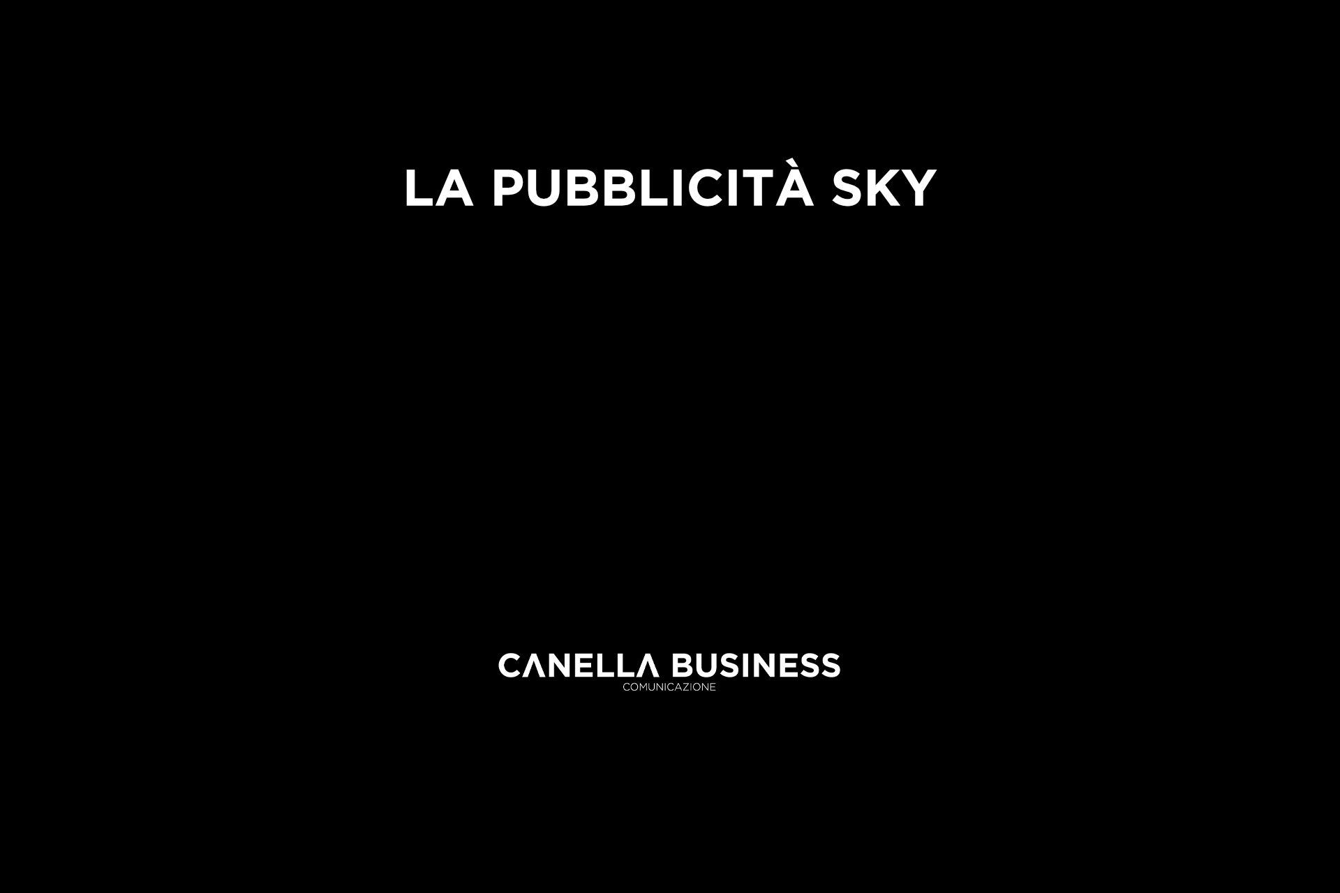 La pubblicità sky