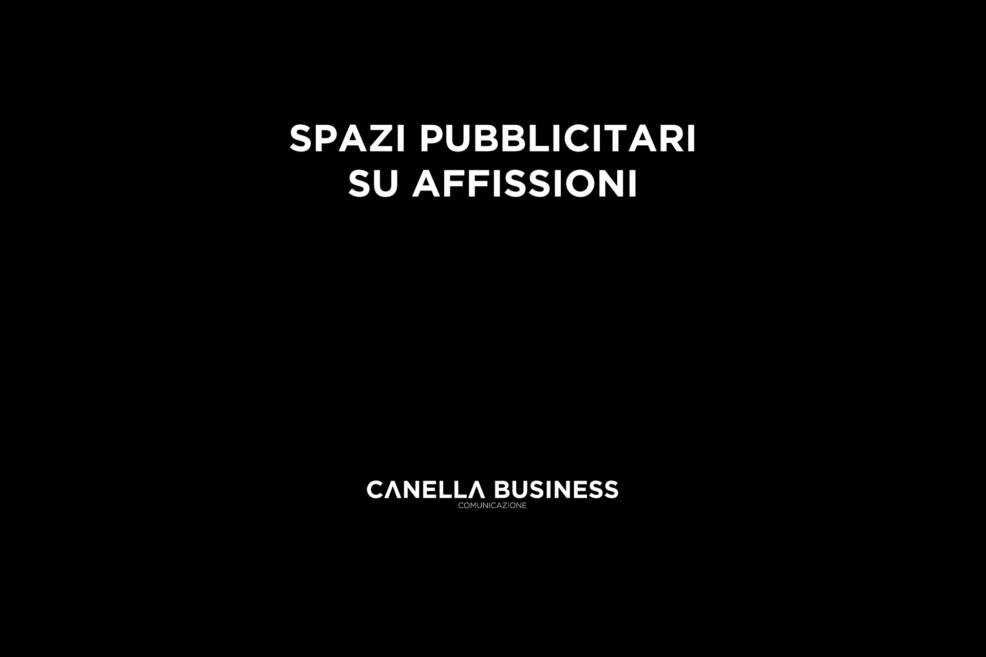 Spazi pubblicitari su affissioni