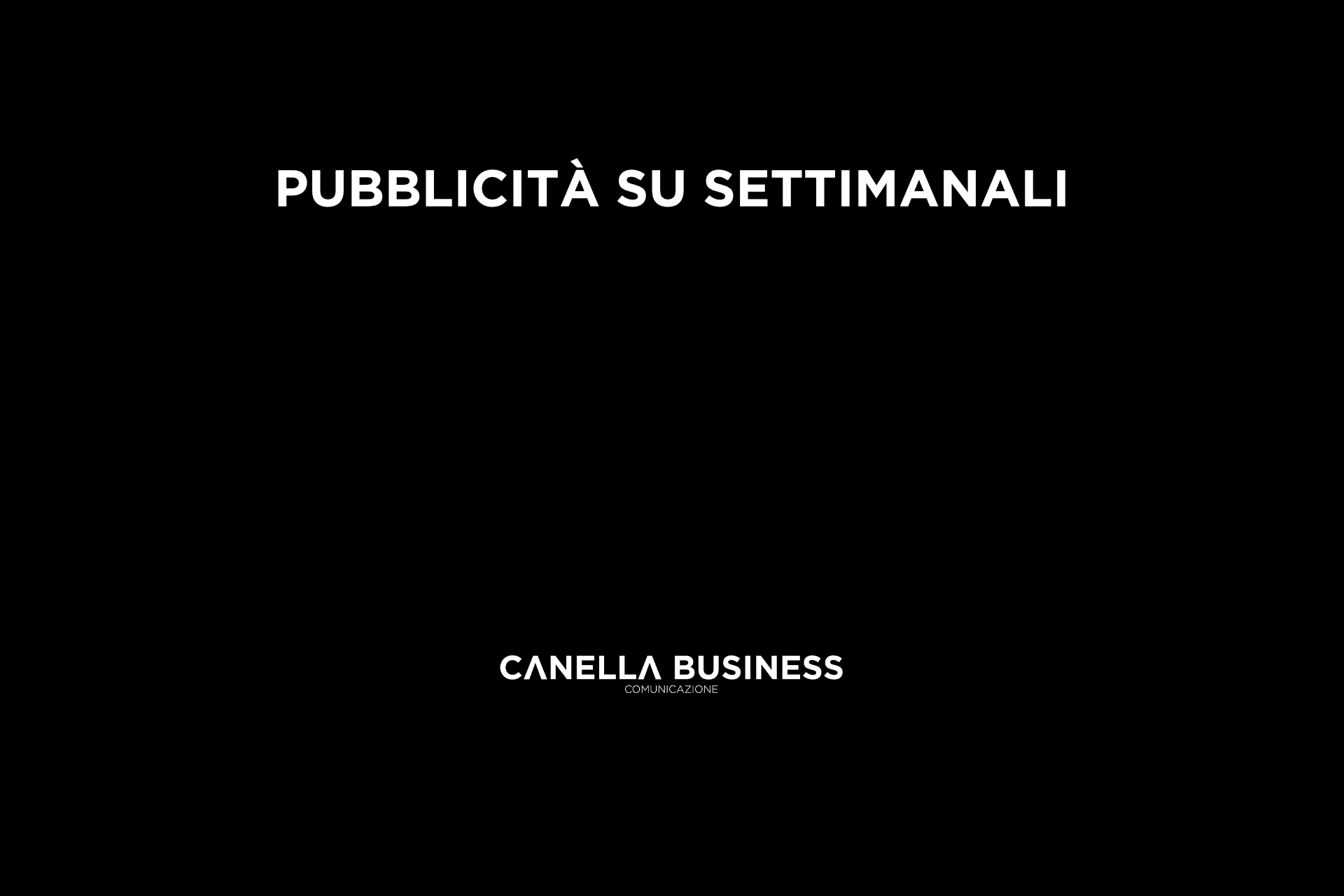 La pubblicità su settimanali