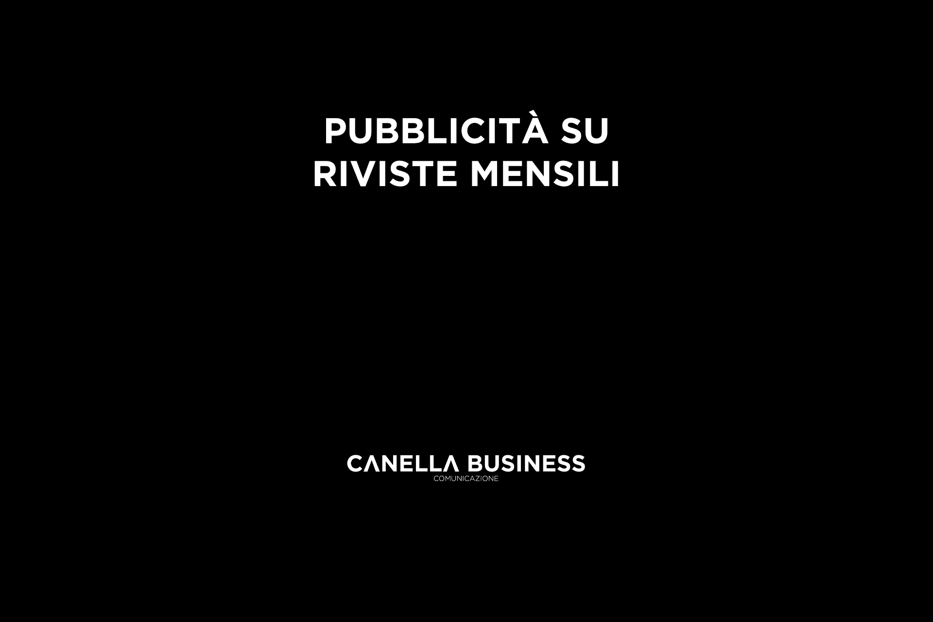 Pubblicità su riviste mensili