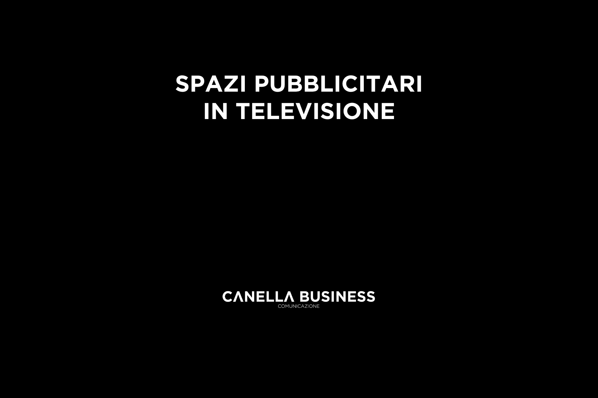 Spazi pubblicitari in televisione