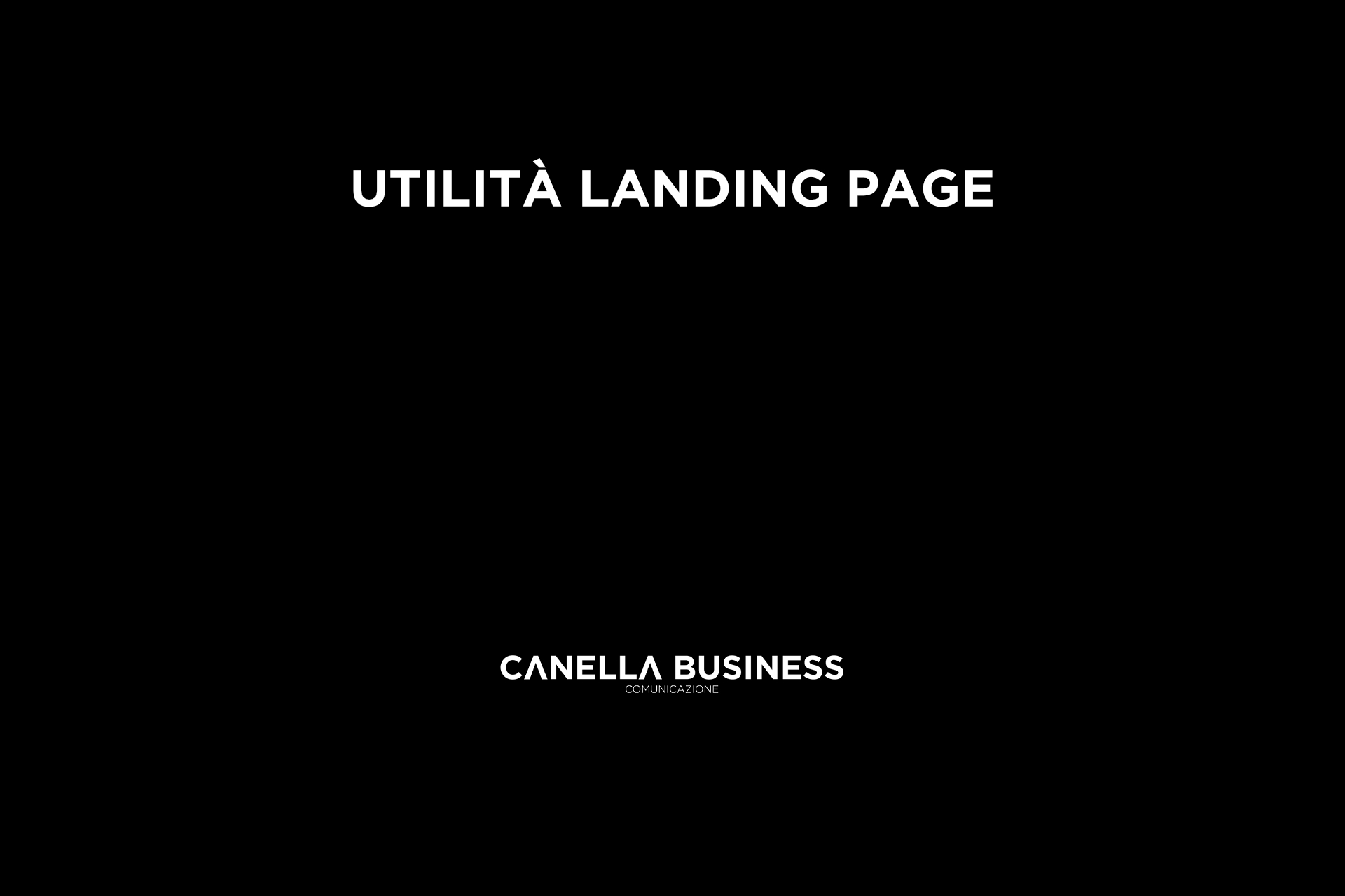 Utilità landing page