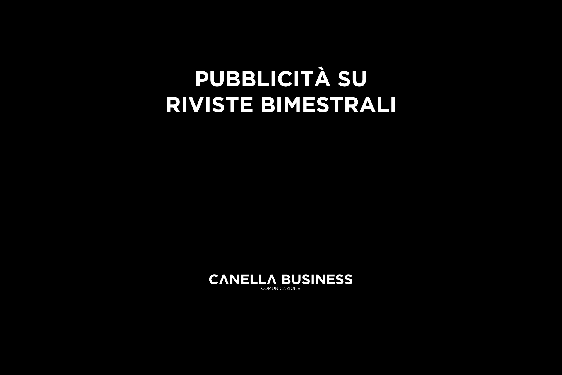 Pubblicità su riviste bimestrali