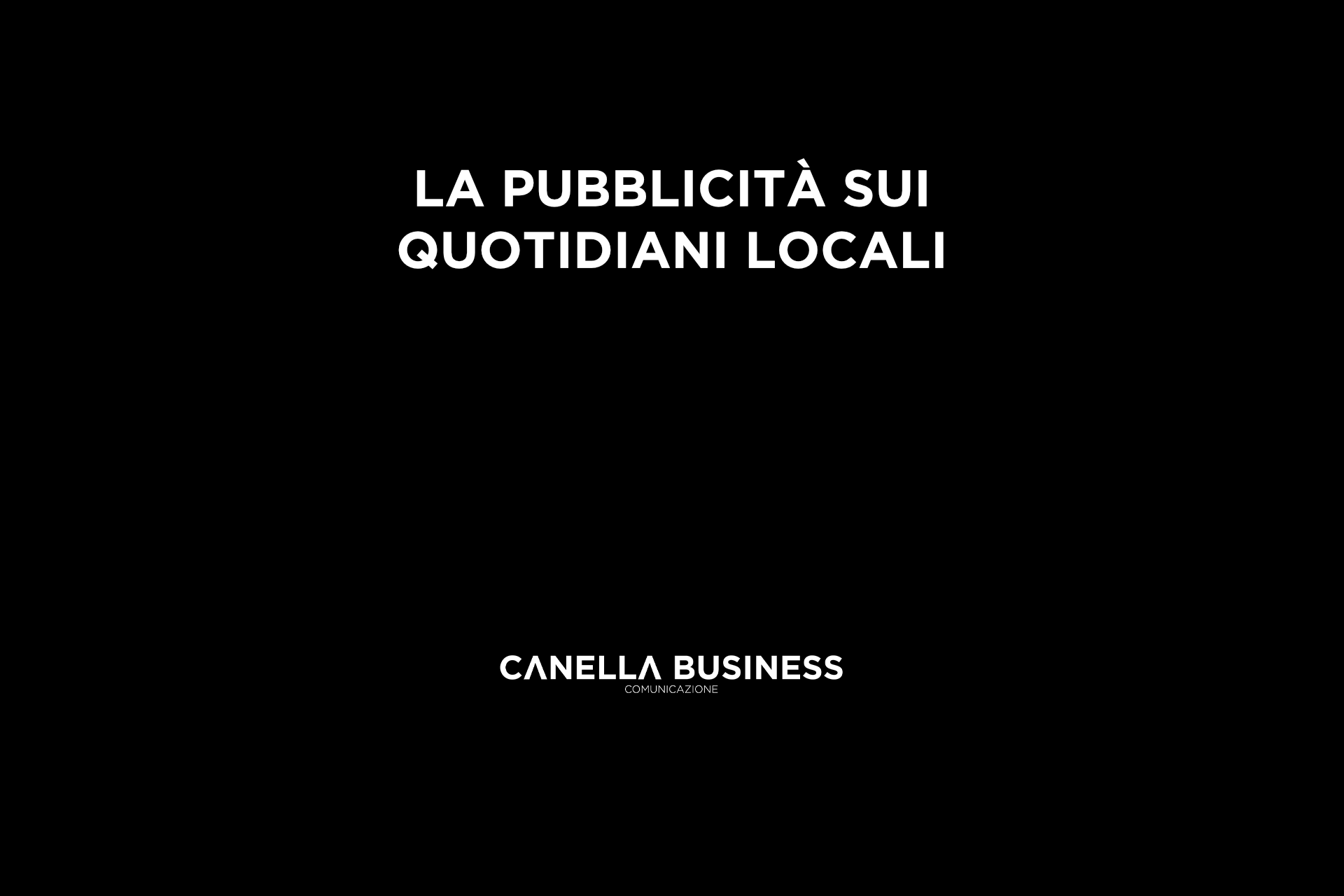 La pubblicità sui quotidiani locali