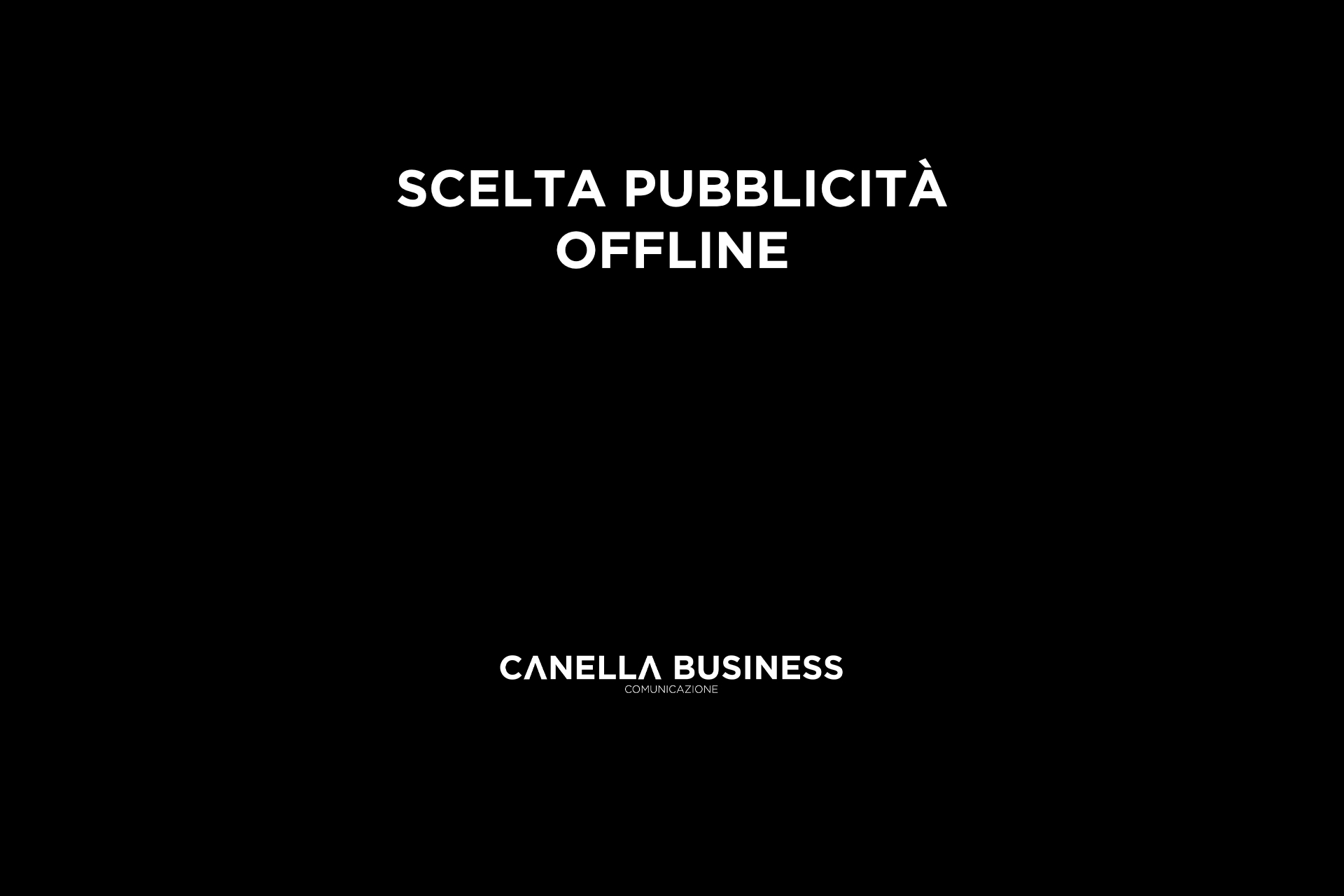 Scelta pubblicità offline