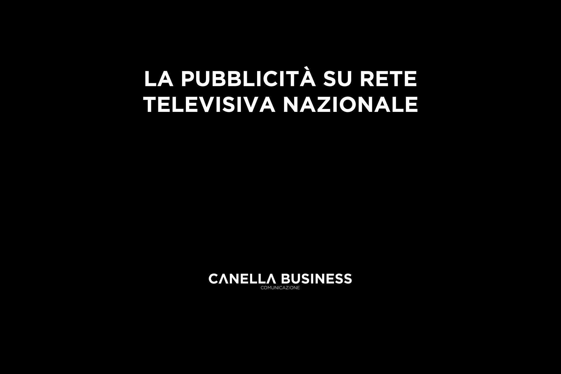 La pubblicità su rete televisiva nazionale